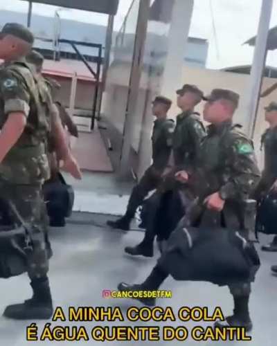 Brazilian army singing "I exchanged my PlayStation for an Assault Rifle"