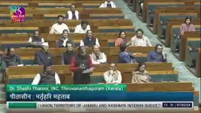 When poet Shashi Tharoor trolled Nirmala Sitaraman in Parliament 