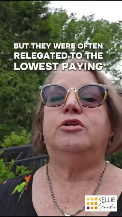 This lady is giving a history lesson