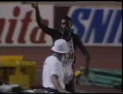 Michael Anthony Powell sets world record long jumping (1991) at 8.95 meters (29 ft 41&frasl;4 in)