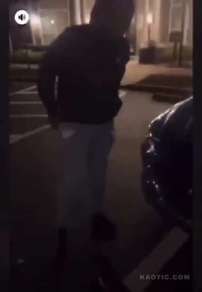 Thieves get wrecked and stripped after trying to rob the wrong one.