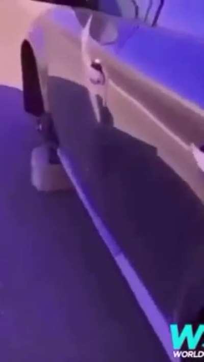 Wheels stolen overnight