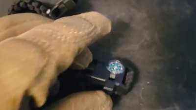 Never to trust a compass near any gear, especially if it's "embedded"
