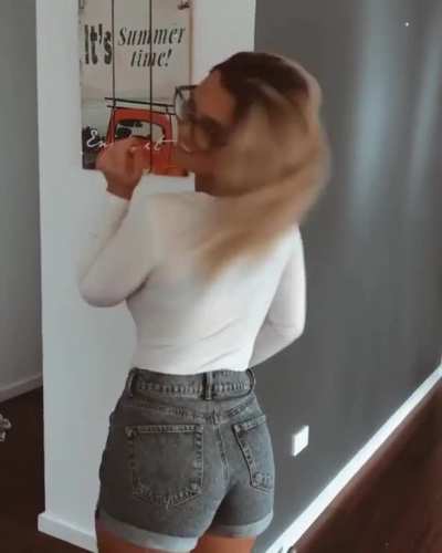 She is cute.