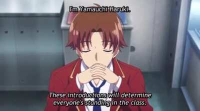 Class introductions [Classroom of the elite]
