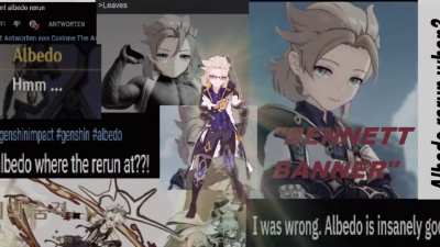 A lot of people suddenly want a rerun but Albedo still remembers the time when everyone called it the "bennett banner"