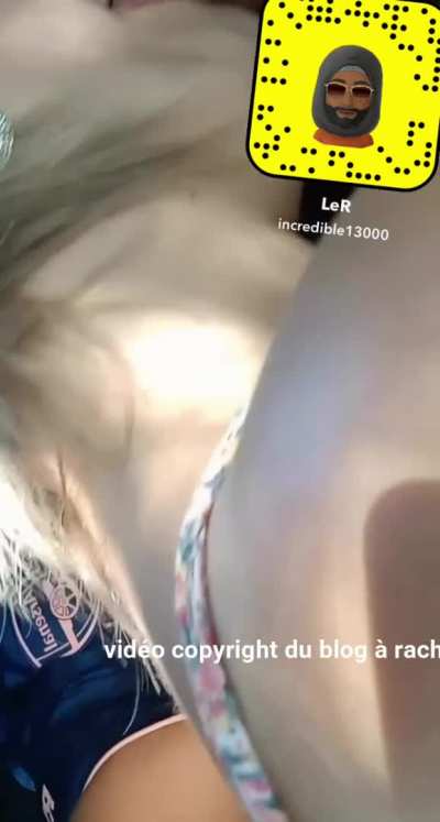 White girl blows another Arab dick in a car