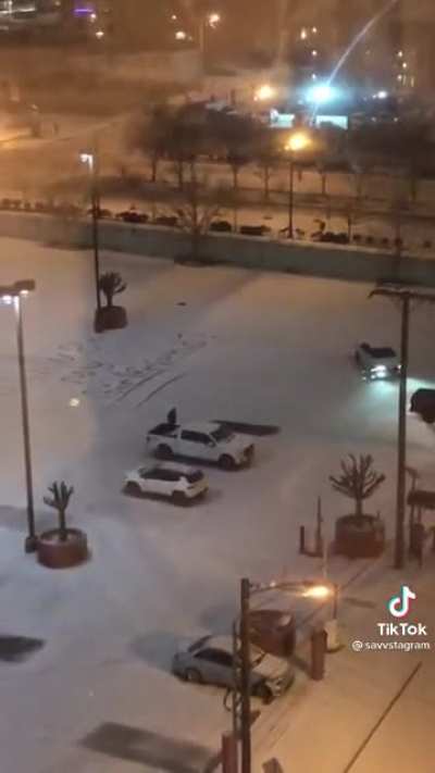 Man writes &ldquo;Will you be my girlfriend&rdquo; in the snow