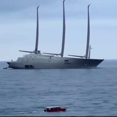 Some sort of amphibious SUV...and a boat