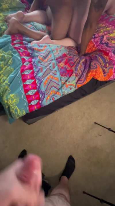 Fucking this BBC and giving my husband the show he enjoys the most [video]