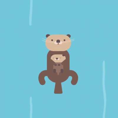 Unfortunately not a real otter, but an animated one!