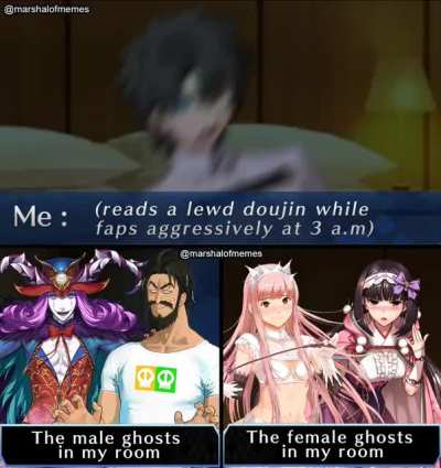 the "4 ghosts" that silently observe you doing something at 3 a.m.