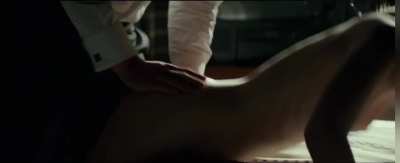 Dakota Johnson getting spanked in fifty shades darker