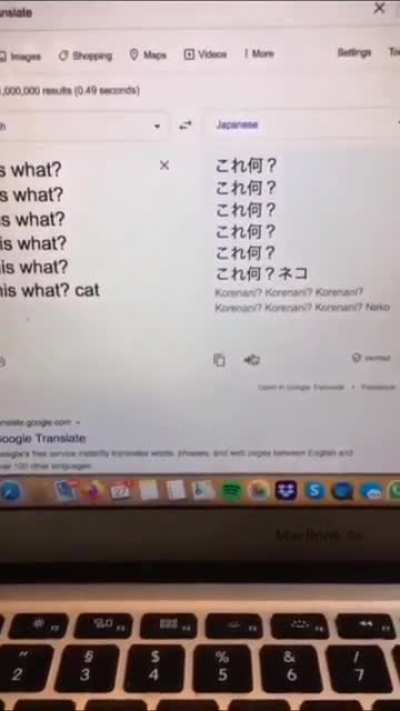 Başından beri hep "this what" demek miş