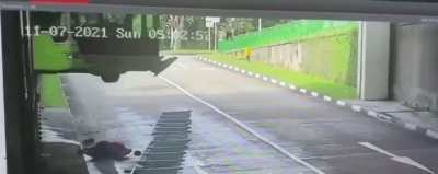 He was just narrowly missed