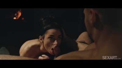 Sensual Blowjob by the Fire - Kama Oxi