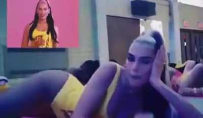 Dua Lipa in Physical music video 