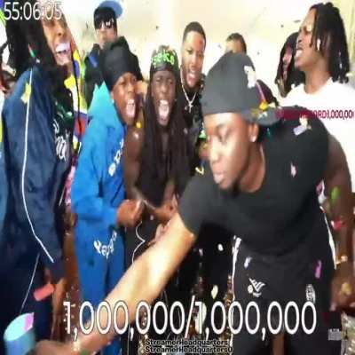 @KaiCenat HITS &amp;amp; Surpasses 1 MILLION SUBSCRIBERS On TWITCH