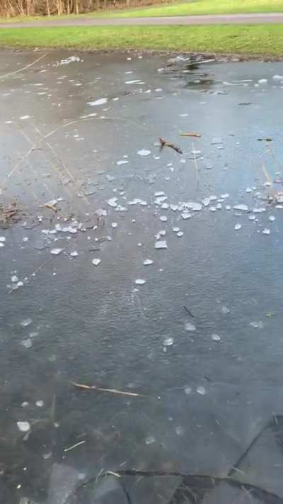 Ice on ice