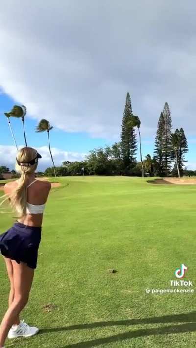 Love her golfing outfits