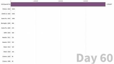 For everyone asking why i didn't include the Spanish Flu and other plagues in my last post... [OC]
