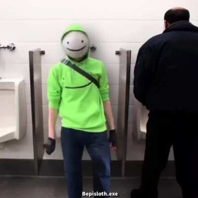 Dream annoys man in bathroom