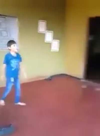 Why? Also that kid has got skills.