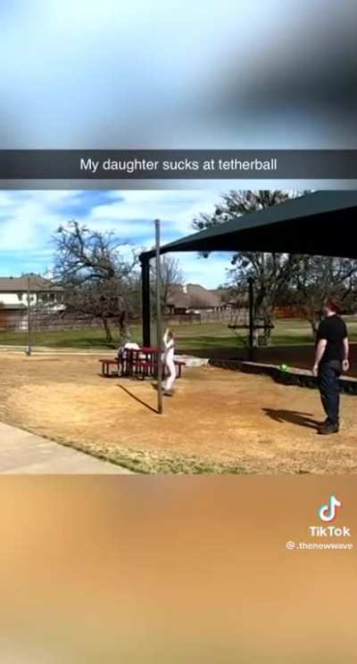 Girl hit in the face