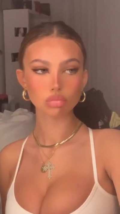 POV: The year is 2040 and she is your son&rsquo;s girlfriend teasing you like this. Would you hit?
