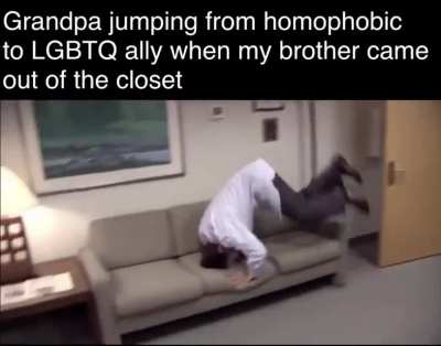 He just needed a push
