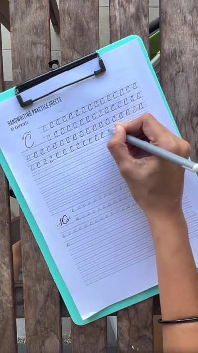 Day 3 - Cursive handwriting practice