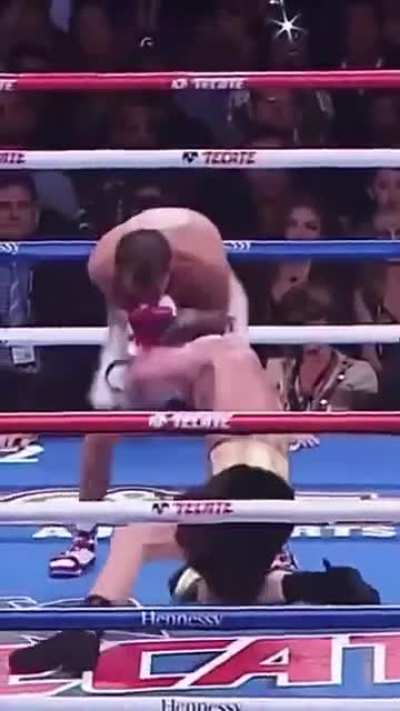The discipline and restraint Gennady Golovkin shows midpunch by not hitting Canelo when he slipped, an act of true sportsmanship