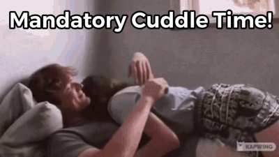 Boys are now LEGALLY mandated to cuddle ♥