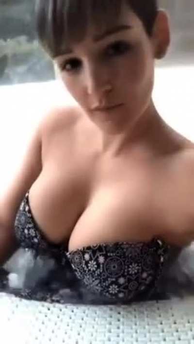 Slow one tit reveal