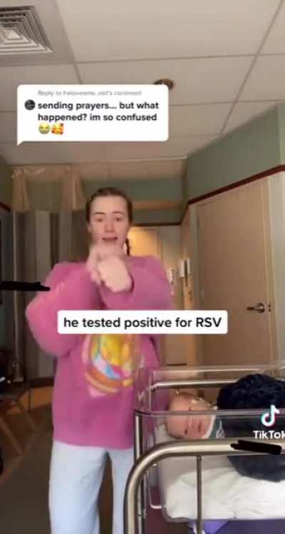 M&atilde;e posta dancinha viral no TikTok ao lado do seu beb&ecirc; seriamente doente no hospital