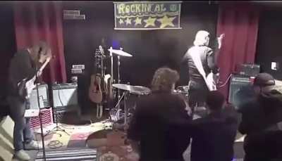Drummer Loses His Glasses