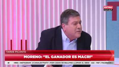 Casi se van a las manos, Moreno y Mariotto.