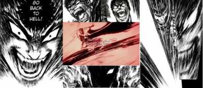 If the studio who did Castlevania is gonna do Berserk, then they'll enjoy animating these kinds of panels (whatever they're called)