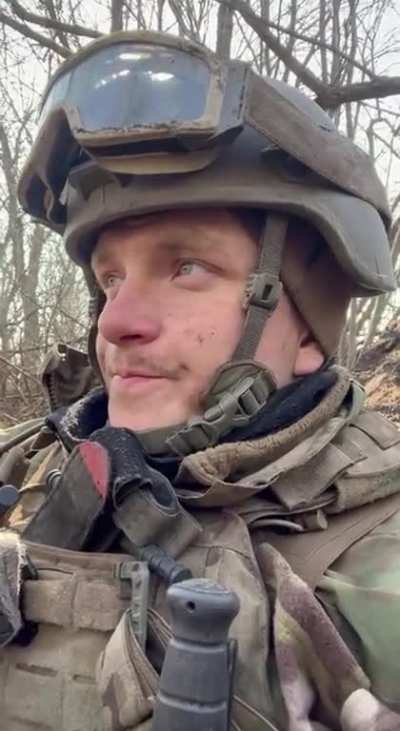 Bakhmut soldier Roman with a chocolate bar: "Life is amazing!"