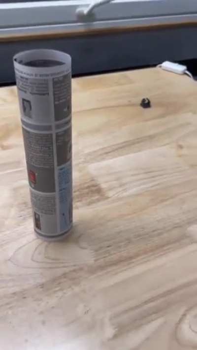 Cutting a piece of paper