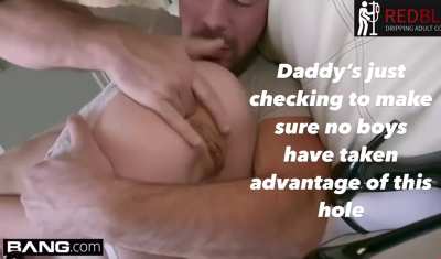 Daddy checks everyday! Then he&rsquo;ll fill it up with his own cum 