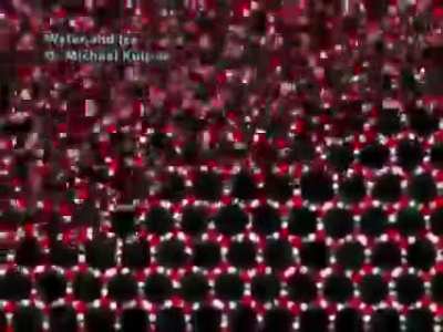 Water turning into ice &ndash; Molecular Simulation