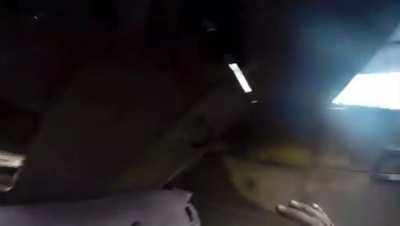 Free Syrian Army chases ISIS fighters through desert. [2018, Island Storm Operation]