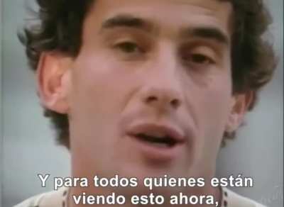 &iexcl;Mensaje importante de Ayrton Senna!