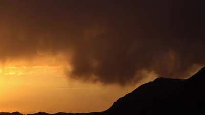 Southwest Utah mammatus clouds at sunset Canon 50D Magic Lantern