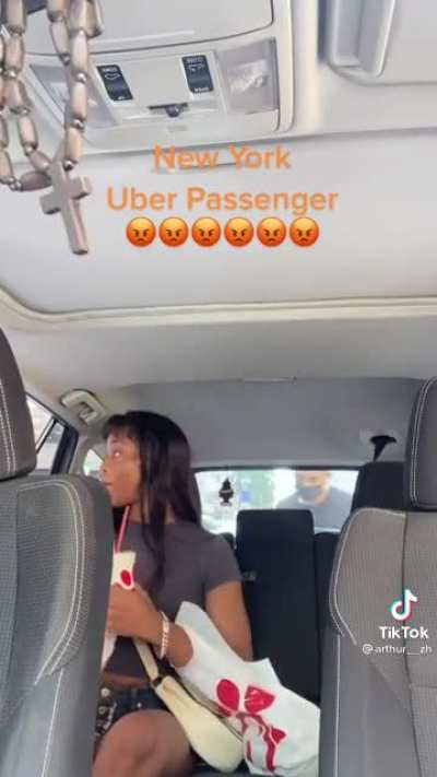 Uber passenger freak out