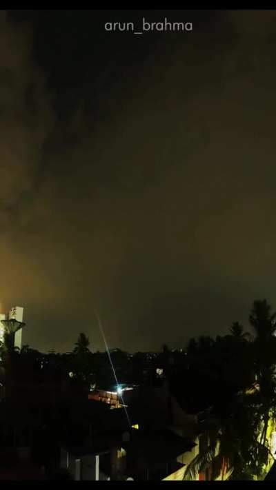 Timelapse of Electric storm over Mumbai 13.4.2023