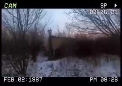 POV from the Point Man entering the barn and encountering Russians who refuse to surrender . You can see the enemies white armband