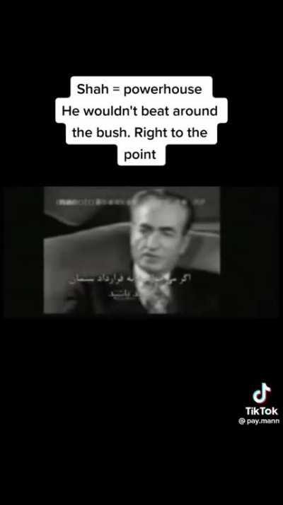 This one&rsquo;s for the people who call the Shah a puppet