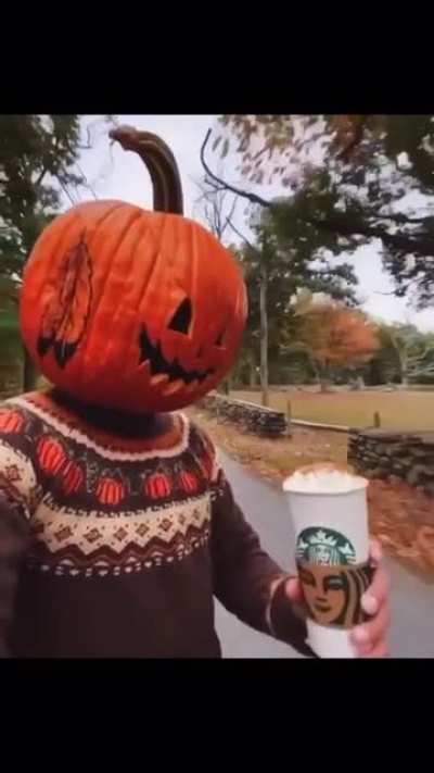 Getting in the spirit of Fall, just enjoying a nice pumpkin spice latte.